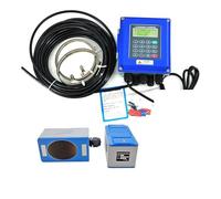 Water Flow Meter TUF-2000B Water Ultrasonic Flow Meter TS-2/TM-1/TL-1 Wall Mounted Type ModBus Protocol Optional SD Card Storage Liquid Flowmeter(Host Plus TL-1-HT)