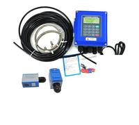 Water Flow Meter TUF-2000B Water Ultrasonic Flow Meter TS-2/TM-1/TL-1 Wall Mounted Type ModBus Protocol Optional SD Card Storage Liquid Flowmeter(Host Plus TS-2-HT)