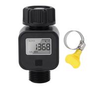 Water Flow Meter with LCD Screen, BSP 3/4 Inch Thread, High Accuracy Digital Water Meter for Home and Commercial Use - Multi Function Monitoring, Durable ABS Material, Easy