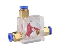 Water Flow Observer Carving Machine Water-Cooled Spindle Motor Water Flow Indicator Pump Rotor Observer Speedometer Accessories(Brown)