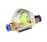 Water Flow Observer Carving Machine Water-Cooled Spindle Motor Water Flow Indicator Pump Rotor Observer Speedometer Accessories(Gold)