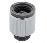 Water Flow Regulator for Shower Use with Threaded Connection Points Matching Standard Shower Hose and Head Interfaces