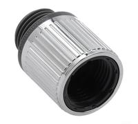 Water Flow Regulator G1/2 Shower Valve Control for Handheld Head - Adjustable Pressure Limiter Chrome Finish Bathroom Saving Device(Silver)