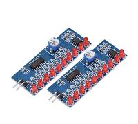 Water Flowing Light,2 Pcs LED Chaser Water Flowing Light Module NE555+CD4017, LED Electronic Light Kit,Adjust The R4 to Adjust The Speed of The LED Light