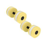 Water Foam Dumbbells for Pool Exercise, 27cm - Aquatic Aerobics Fitness Tools, 2 Pack Swimming Dumbbells for Water Workout & Resistance Training (blassgelb)