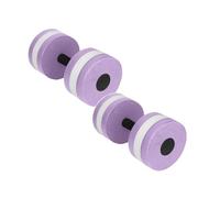 Water Foam Dumbbells for Pool Exercise, 27cm - Aquatic Aerobics Fitness Tools, 2 Pack Swimming Dumbbells for Water Workout & Resistance Training (Lila)