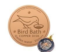 Water Fountain Disk for Bird Bath - Birdbath Cleaner,Feeder Accessories Triple-Point Support Purifier Disc for Water Bowl All-Season Patio Fountain Garden