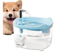 Water Fountain for Animals, Water Dispenser for Felins with Filtration System - Silent Drinking Bowl 1.5L for Drinking Food Apartment Home