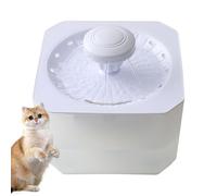 Water Fountain for Cats - 2.5L Silent Automatic USB Rechargeable Hydration Accessory - Pet Water Dispenser - for Kitten Travel Home Outdoor Drink Night Day Hot Offices
