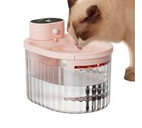 Water Fountain For Cats - 3L Pet Water Feeder, Automatic Cats Deep Filtration Dispenser | Pet Drinking Fountain For Watering Feeding Puppy Kitten Small Animal Indoor Home Apartment Dorm Travel RV