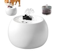 Water Fountain for Cats, Rechargeable Electric Dispenser for Pets with Fluid Design to Encourage Daily Drinking Consumption and Hydration |, Puppies, Domestic Use, INT Spaces