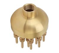 Water Fountain Nozzle, 3 Layers Fountain Nozzle Brass Column Sprinkler Spray Head, Multi Direction Jet Pond Fountain Water Spray Sprinkler Head for Garden, Park, Pond, Pool, (G1 in)