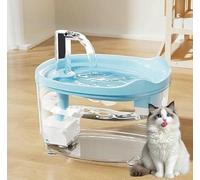 Water Fountain, Triple-Filter Pet Water Fountain, 50.72oz/1.5l Automatic Cat Dog Fountain, Ultra-Quiet Pump with Led Indicator for Cats Dogs Multi Pets