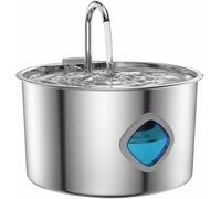 Water Fountains for Cats Indoor, 3.2L Water Bowl Fountain for Cats Inside, Stainless Steel Bowl Automatic Pet Supplies for Indoor Large Medium Small Dog Kitten Feeding Watering