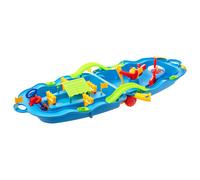 Water Fun Trolley Polypropylene Water Play Table Waterway Blue/Green vidaXL