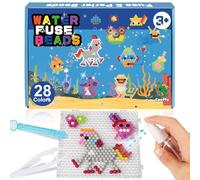 Water Fuse Beads Craft Set for Girls for Children Craft Beads Starter Set DIY Art Crafts Toys for Kids Beginners Arts and Crafts Kids’ Toys for Ages 3 and up 3200 pcs in 32 Colours