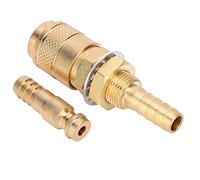 Water Gas Quick Connector - Brass Welding Torch Adapter, Fast Connection for MIG TIG Welder, Durable Wear, Easy Installation for M8 Hose, Water Cooled Performance (Type 1)