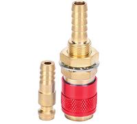 Water Gas Quick Connector - Brass Welding Torch Adapter, Fast Connection for MIG TIG Welder, Durable Wear, Easy Installation for M8 Hose, Water Cooled Performance (Type 3)