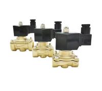 Water Gas Solenoid Valve Normally Closed IP65 Fully Enclosed Coil G3/8" G1/2" G3/4" G1 G1-1/4 G1-1/2 G2 AC220V DC12V 24V(1",AC220V)