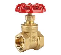 Water Gate Valve, Akozon DN20 Brass Valve, Brass Gate Valve BSPP G3/4 Rotary Sluice Valve 232PSI for Water Oil Gas