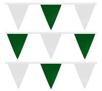 Water Gear Backstroke Flags - Meets All Regulations - Heavy-Duty Vinyl - Great for Swimmers and Divers - Competitive Swim Gear - Green/White