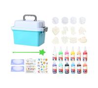 Water Gel Kit - Art Craft Activities with 12 Cartoon Molds, Creative Liquid Sculpture, DIY Handmade Oceans Animal Toy, Magic Marine Biology Set, Colorful Polymer Jelly | Kids Ages 3+ Girls Boys