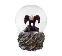 Water Globe - Eagles from Deluxebase. Decorative Snow Globe Ornament with Eagle Figurines, Glass Glitter Dome with Resin Base, Novelty Home Decor Display Piece.