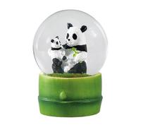 Water Globe - Panda from Deluxebase. Decorative Snow Globe Ornament with Panda Figurines, Glass Glitter Dome with Resin Base, Novelty Home Decor Display Piece.