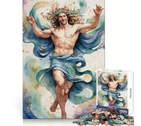 Water God Painting Puzzles for Adults 1000 Puzzles Smart Exercise Light Enjoyment Accurate Edges Holiday Treat (38x52cm)