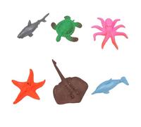 Water Growing Toys Expandable Ocean Animals Educational Fun Growing Sea Creatures Toy Set for Kids Toddlers Boys Girls EVA Material 6PCS