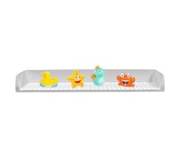 Water Guard For Shower - Bath Splash Guard For Side Of Bath | Bathtub Accessories | Tub Shelf With Suction Cups | Bathroom Toy Holder For Toilet Shower Travel Kitchen Toiletry Sink Camping Kids
