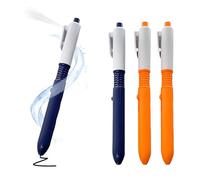 Water Gun Pen, 4pcs Water Spray Pen Set, Fun Water Pistol Pen for School Pranks, Refilling Retractable Magic Writable Design, Ideal for Boys and Girls
