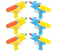 Water Gun Summer Pistol for Kids - Small Water Gun 7" x 4" / 19cm x 11cm - Water Shooter Swimming Pool Blaster Kids Water Shooter for Summer - Swimming Pool Beach Party Water Pistols (Pack of 6)