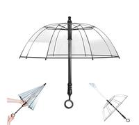 Water Gun Umbrella - Transparent Umbrella Squirt Gun, Shoots up to 27ft - Dual-Use Rain Shelter & Water Blaster Toy for Backyard Water Fights, Pool Parties, Prank Games (1PCS)