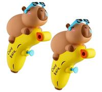 Water Guns for Kids 3+, 2PCS Cute Capybara Shape Water Pistol, Long Shooting Range Press Type Watergun for Outdoor Beach Summer Pool Gifts Pistol Small Gun Mini Gun
