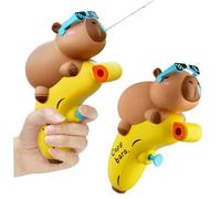 Water Guns for Kids 3+, 2PCS Cute Capybara Shape Water Pistol, Long Shooting Range Press Type Watergun for Outdoor Beach Summer Pool GiftsWater