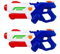 Water Guns Powerful Long Distance - 2 Pack 1100ml Big Water Gun Long Range, Water Pistols for Kids Adults, Summer Pool Beach Party Toys, Water Guns Kids (Blue)