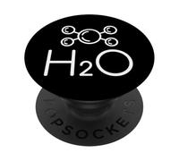 Water H2O Chemistry Molecule Structure Design PopSockets Adhesive PopGrip