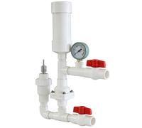Water Hammer Pump, Hydraulic Ram Water Pump for Agricultural Irrigation, High Lift, Automatic, Self-Lifting, Unplugged, No Oil Required, Ideal for Mountainous Areas