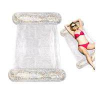 Water Hammock - Floates Raft Pool Lounger, Floating Bed, Leak-proof Floates Raft Water Hammock, PVC Pool Swing, Float Lounge, Multi-Purpose Use on Lake Rivers, 51.1 x 27.5 Inches