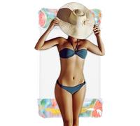 Water Hammock | Folding Sparkling Inflatable Pool Floats for Adults, for Women, Men, Vacationers, Beach, House, Lake, Backyard, Hotel, Resort, Club, Gym, Holidays