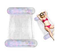 Water Hammock - Inflatable Pool Float Lounge Chair, Mesh Center Design for Comfort | Multi-Purpose Water Bed for Adults, Lightweight and Easy to Pack, Perfect for Swimming Pool Lake Beach and Summer R