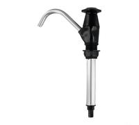 Water Hand Pump Replacement Tool with Aluminum Alloy ABS Self-Priming Manual Pump for Camping Trailer Sink Tap with Boat, 275mm to 410mm Adjustable Length(Black)