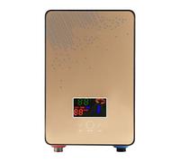 Water Heater, 220V 6500W Instant Water Heater electric tankless with large screen Led Transparent with Shower Head Kit for Kitchen Bathroom