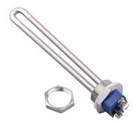 Water Heater 220V Immersion Heating Element With 1 Inch Thread Electric Tubular SUS304 500W/750W/1000W/1500W 1Pcs(Silver,1000w)