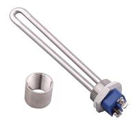Water Heater 220V Immersion Heating Element With 1 Inch Thread Electric Tubular SUS304 500W/750W/1000W/1500W 1Pcs(WHITE,500w)