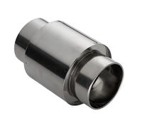 Water heater exhaust pipe | Pipe chimney connector with check valve, stainless steel adapter against a return flow reduces noise thanks to the ret valve
