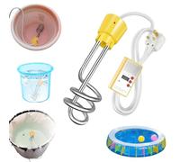 Water Heater for Bath, Pool, Spiral Style Portable Water Heaters, 2000 W Immersion Heater, Paddling Pool Heaters, for Home Camping Bath Pool Outdoor