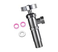 Water Heater Shutoff Valves Stainless Steel Full Port Designs, B | Stainless Steel Construction High Flows Output for Residential Water Heater Connection Cold Hot Water Supply Valves