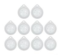 Water Heater Silicone Diaphragm 50mm 10-Pack,Oblique Hole Pressure Membrane for Bosch Type D Water Heaters,Replacement Repair Accessory,Maintenance Part Kit